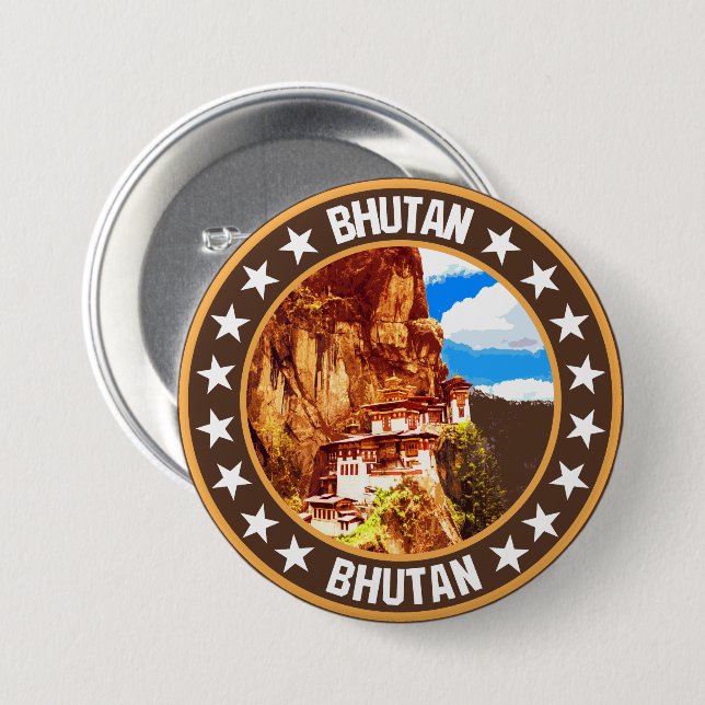 Bhutan                                             button (Front & Back)