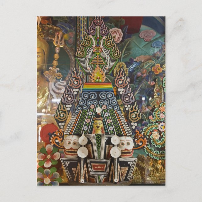 Bhutan. Ceremonial cakes made by monks adorn the 2 Postcard (Front)