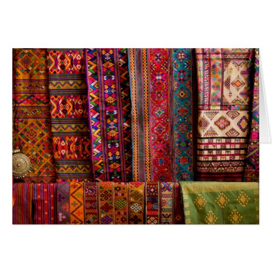 Bhutan fabrics for sale cards (Front Horizontal)
