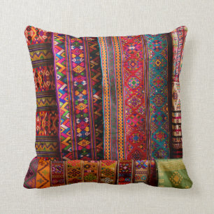 Bhutan fabrics for sale throw pillow