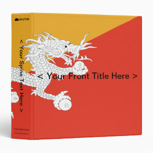 Bhutan Flag Binder