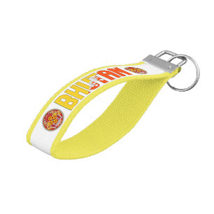 Bhutan Flag Charming Patriotic Wrist Keychain