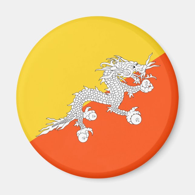 Bhutan flag Magnet (Front)