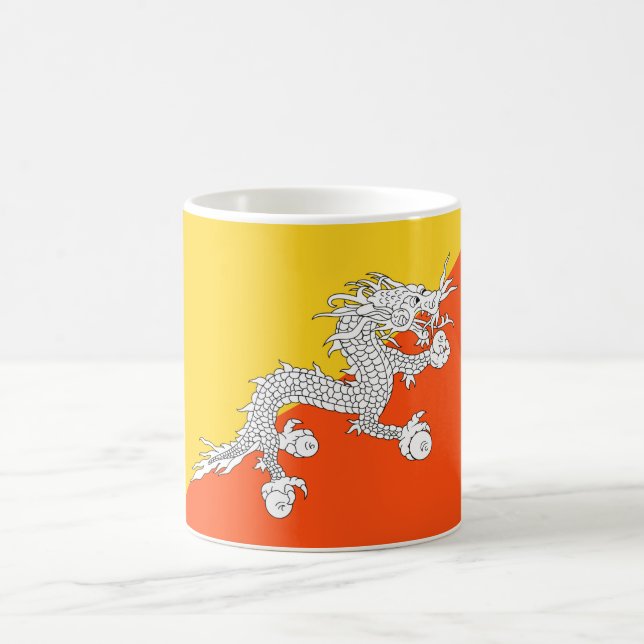 Bhutan flag Mug (Center)