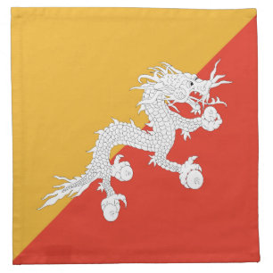 Bhutan Flag Napkin