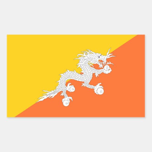 Bhutan Flag Sticker