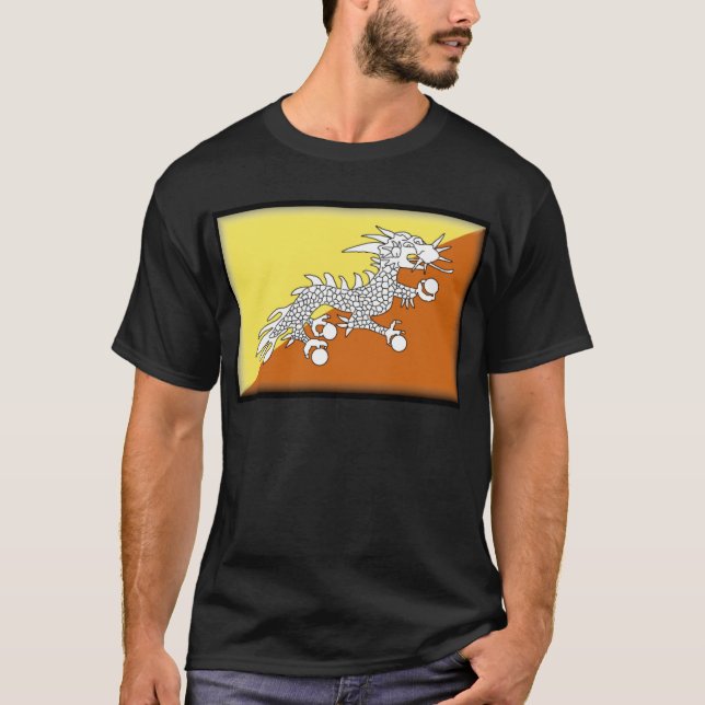 Bhutan Flag T-Shirt (Front)