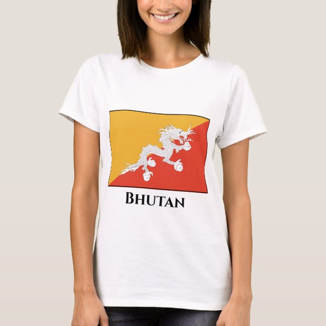 Bhutan Flag T-Shirt (Front)