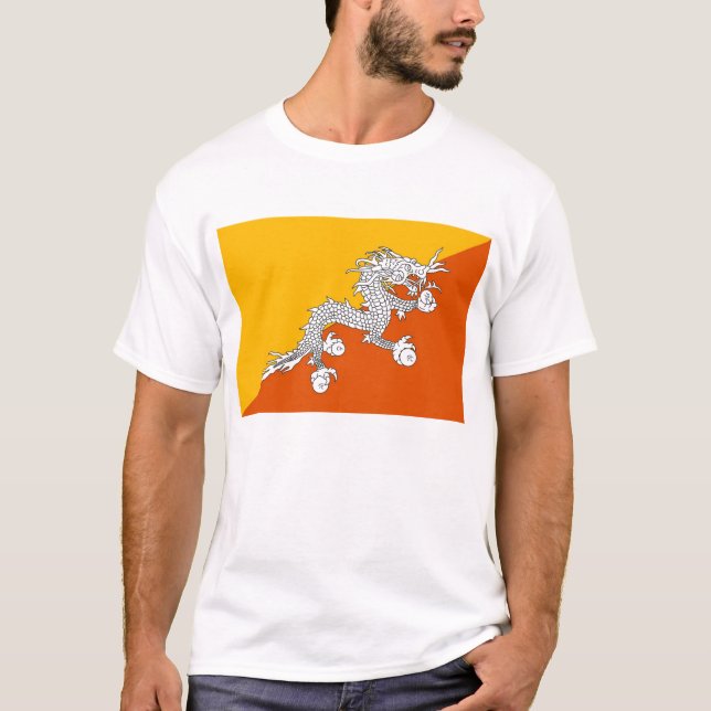 BHUTAN FLAG t-shirt (Front)