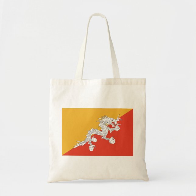 Bhutan Flag Tote Bag (Front)