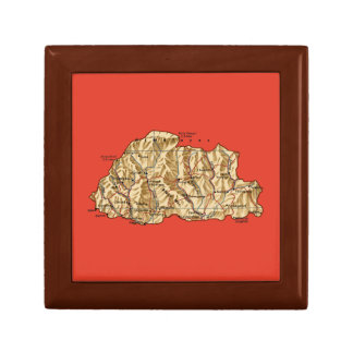 Bhutan Map Gift Box