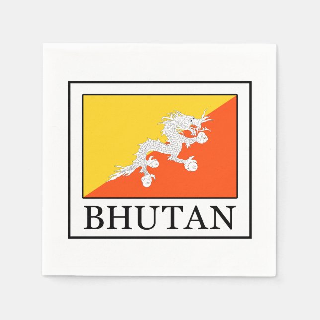 Bhutan Paper Napkins (Front)
