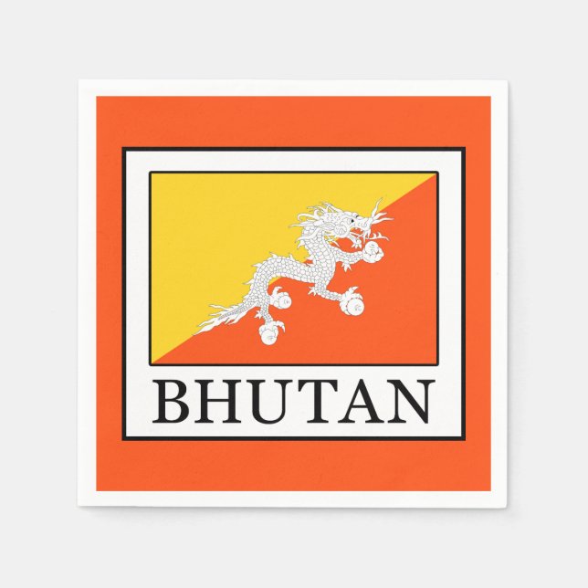 Bhutan Paper Napkins (Front)