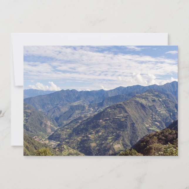 Bhutan peaceful eastern mountains - Himalaya Invitation (Front)