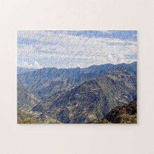 Bhutan peaceful eastern mountains - Himalaya Jigsaw Puzzle