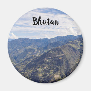 Bhutan peaceful eastern mountains - Himalaya Magnet