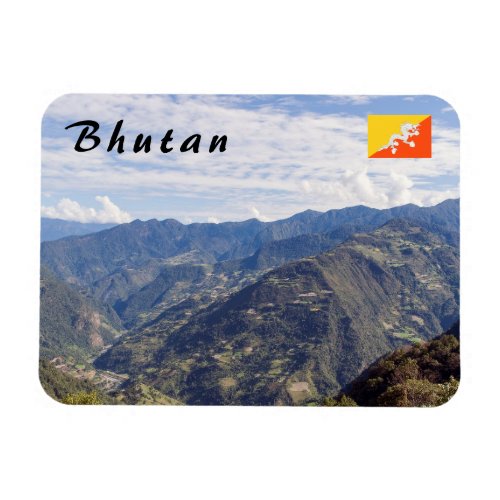 Bhutan peaceful eastern mountains _ Himalaya Magnet