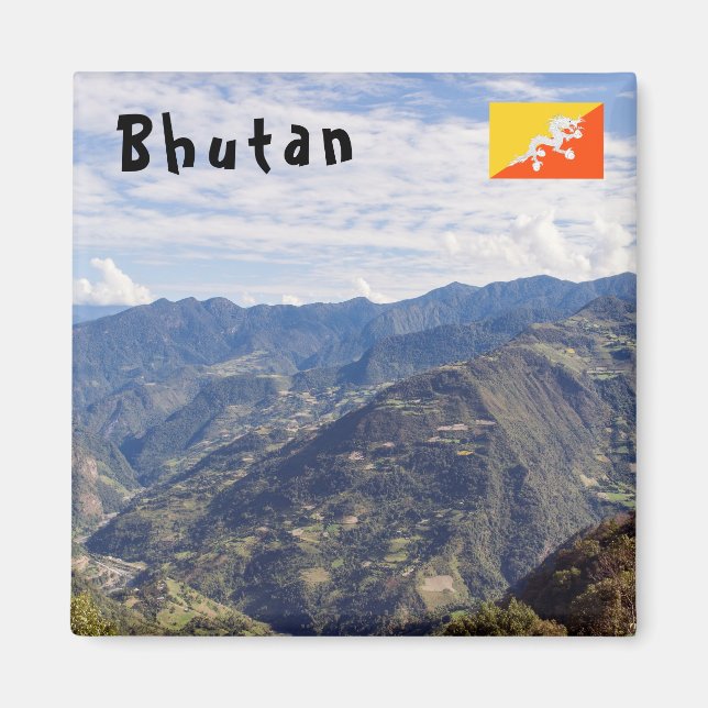 Bhutan peaceful eastern mountains - Himalaya Magnet (Front)