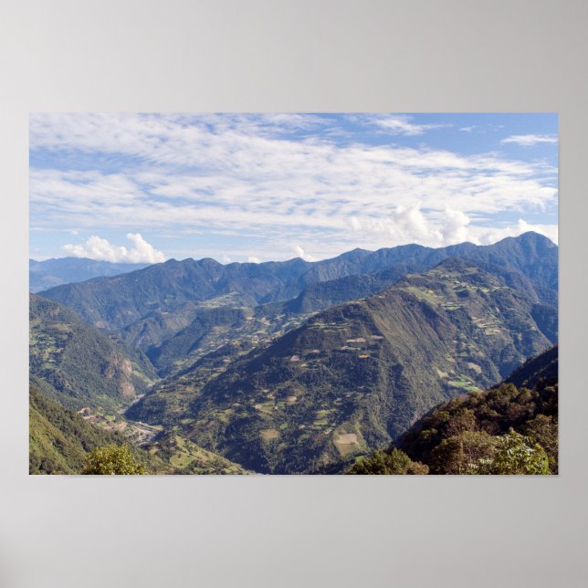 Bhutan peaceful eastern mountains - Himalaya Poster (Front)