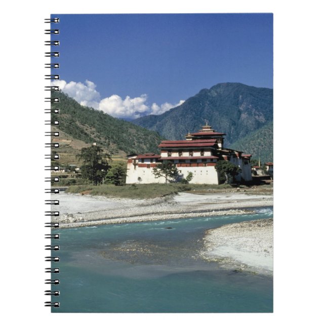 Bhutan, Punaka. The Mo Chhu River flows past Notebook (Front)