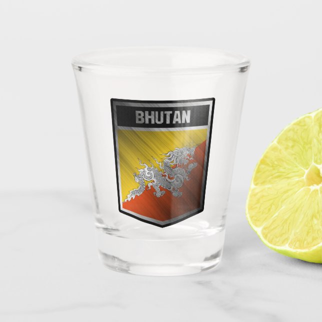 Bhutan Shot Glass (Front)