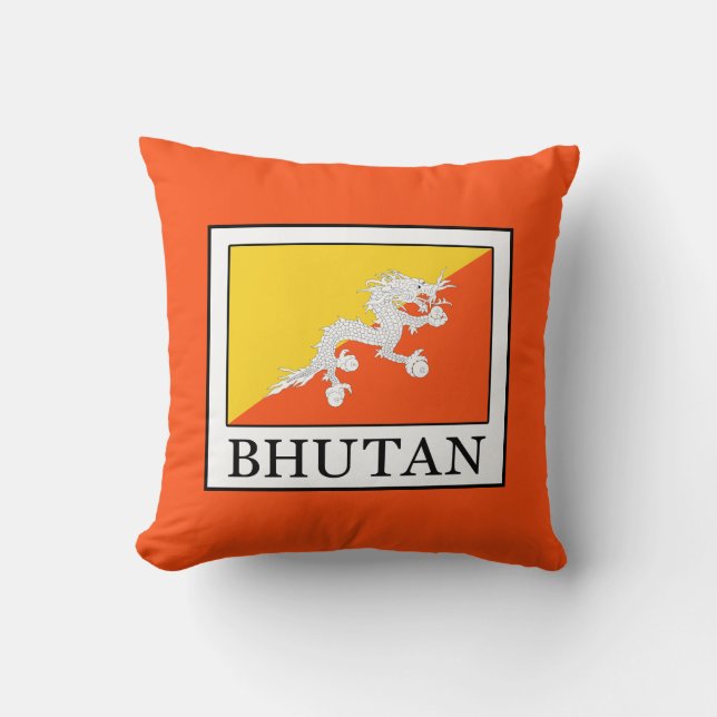 Bhutan Throw Pillow (Front)