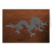 Bhutanese Dragon on Leather (Front Horizontal)