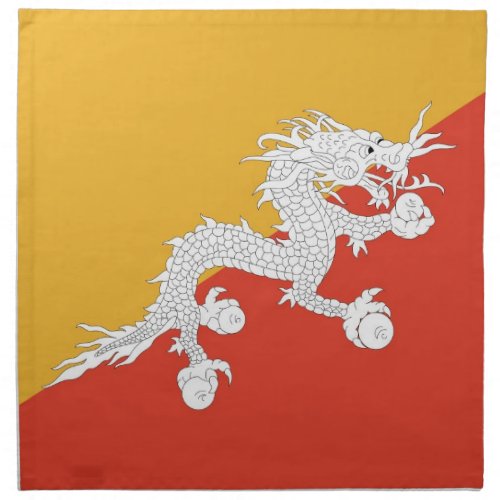 Bhutanese Flag on MoJo Napkin