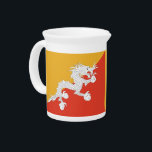 Bhutanese Flag Pitcher<br><div class="desc">Awesome Pitcher with Flag of Bhutan. This product its customizable.</div>