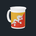 Bhutanese Flag Pitcher<br><div class="desc">Awesome Pitcher with Flag of Bhutan. This product its customizable.</div>