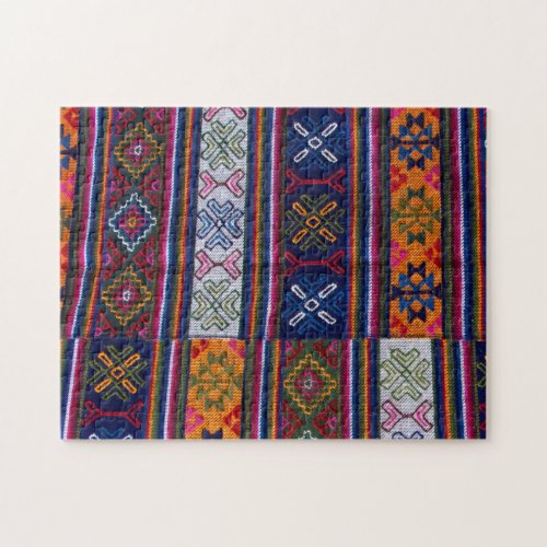 Bhutanese Textile Jigsaw Puzzle