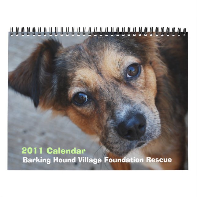 BHVF Rescue 2011 Calendar (Cover)
