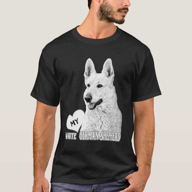 Bhymer Love My White German Shepherd T-Shirt (Front)
