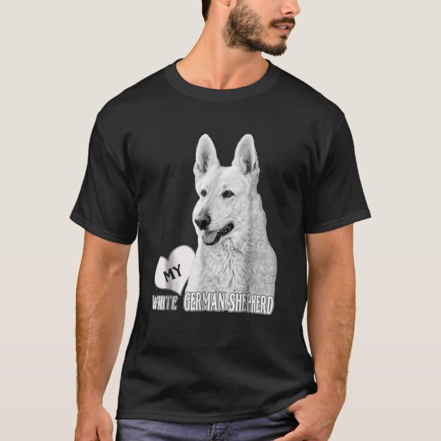 BHymer Love My White German Shepherd T-Shirt (Front)