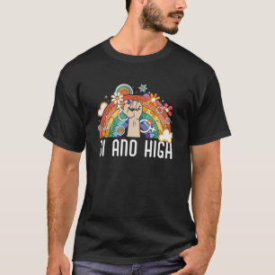 Bi And High Bisexual Rainbow Pride March Bisexuali T-Shirt
