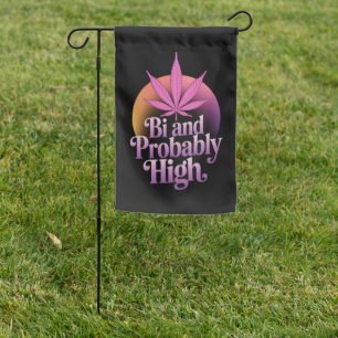 Bi And Probably High Bisexual Pride Flag LGBT Weed