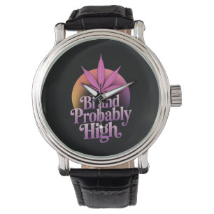 Bi And Probably High Bisexual Pride Flag LGBT Weed Watch