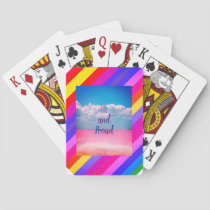 "Bi and Proud" LGBTQ Pride Playing Cards