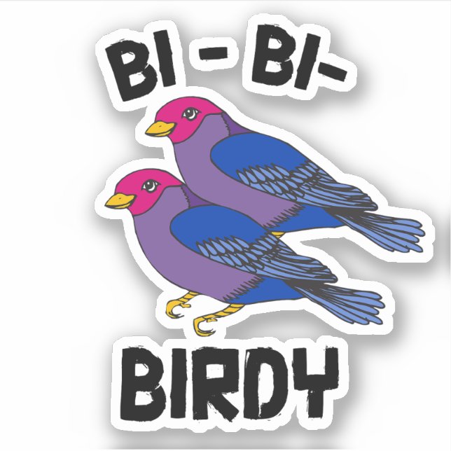 Bi Bi Birdy Sticker (Front)