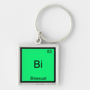 Bi - Bisexual Chemistry Element Symbol Funny Keychain