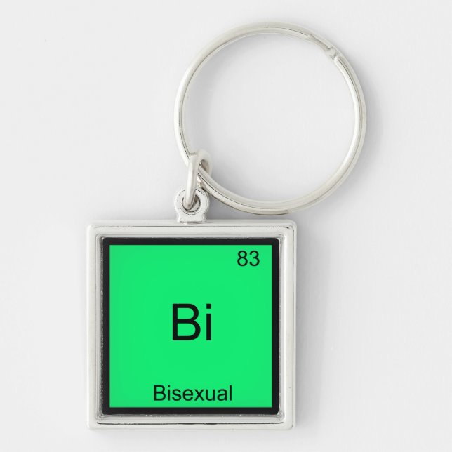 Bi - Bisexual Chemistry Element Symbol Funny Keychain (Front)