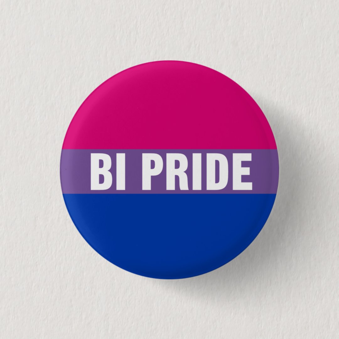 Bi Bisexual Pride Flag Button Zazzle