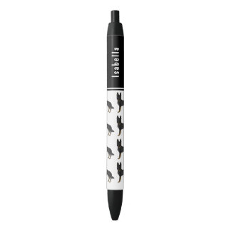 Bi-Black German Shepherd Cute Dogs And Custom Name Pen