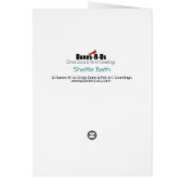 Bi Black Sheltie Bath Cards (Back)