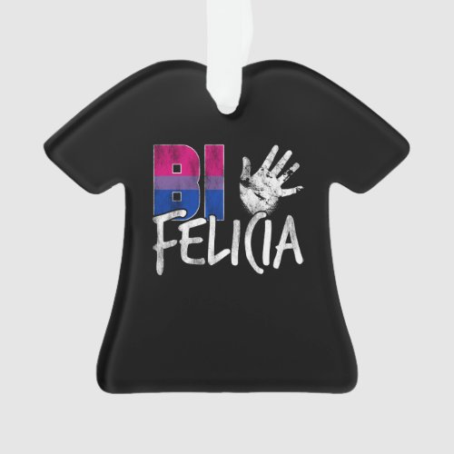 Bi Felicia Funny Bisexual Pride Flag Ornament