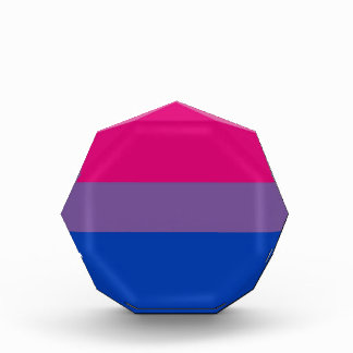 Bi Flag Flies For Bisexual Pride Acrylic Award