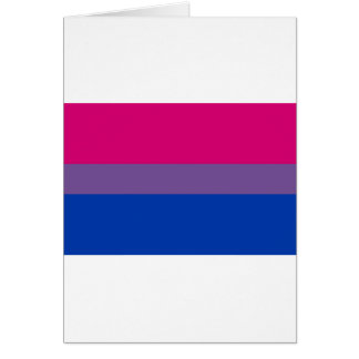 Bi Flag Flies For Bisexual Pride Card