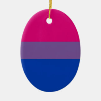 Bi Flag Flies For Bisexual Pride Ceramic Ornament