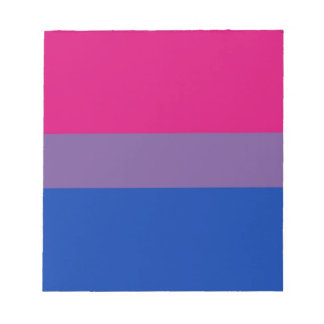 Bi Flag Flies For Bisexual Pride Notepad