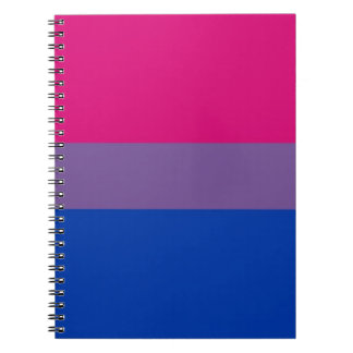 Bi Flag Flies For Bisexual Pride Spiral Notebook